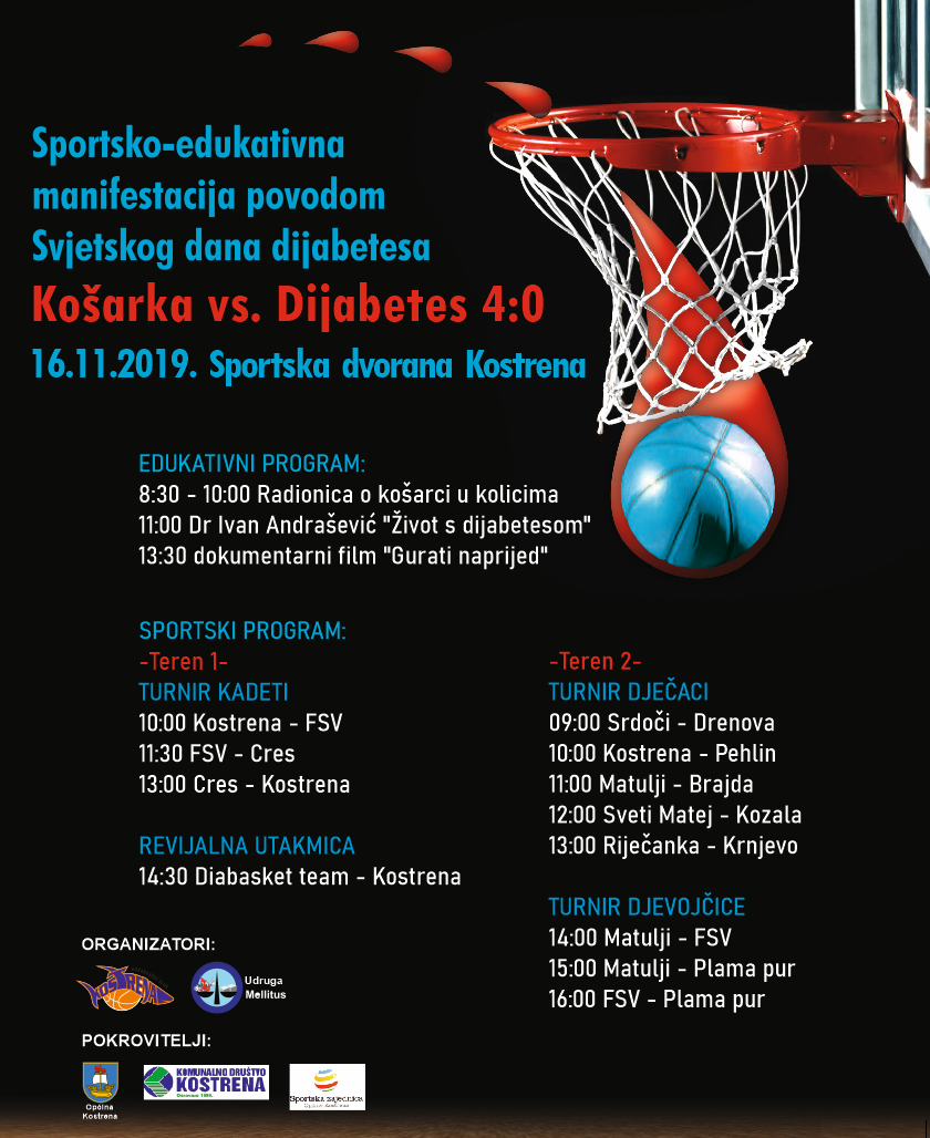 Sportsko-edukativna manifestacija “Košarka vs. Dijabetes 4:0”
