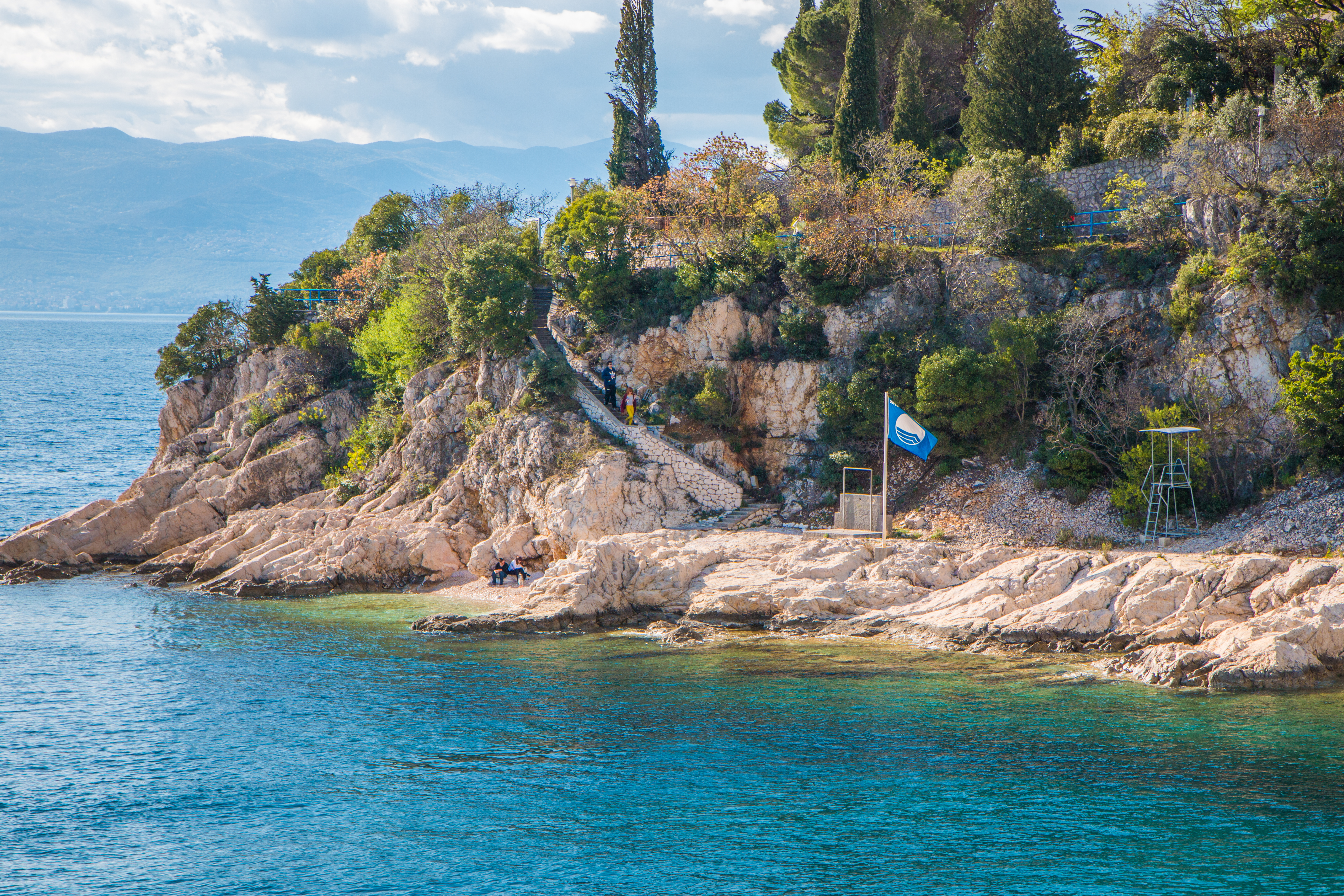 Aufheben der blauen Flagge – Bucht Svežanj