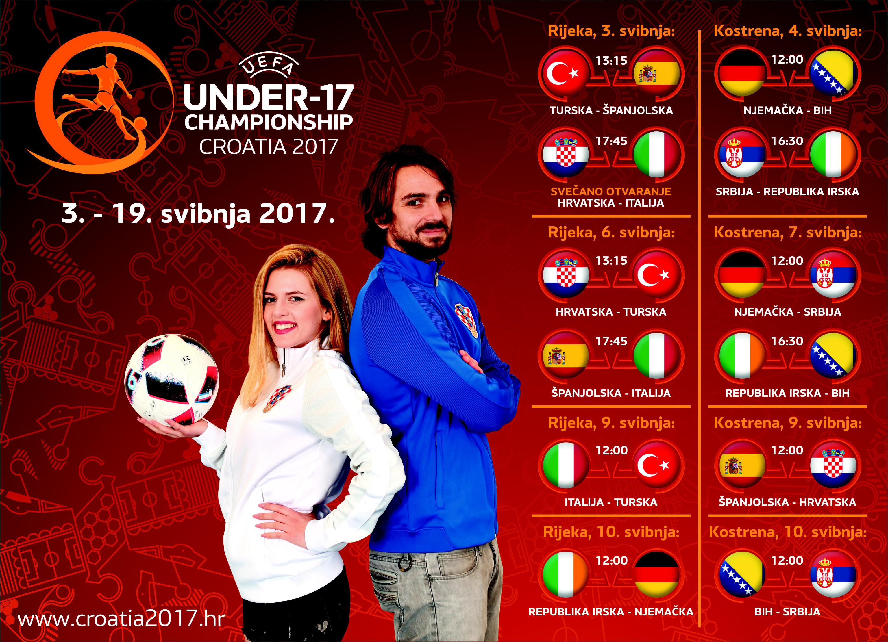 Raspored utakmica UEFA U-17 Kostrena