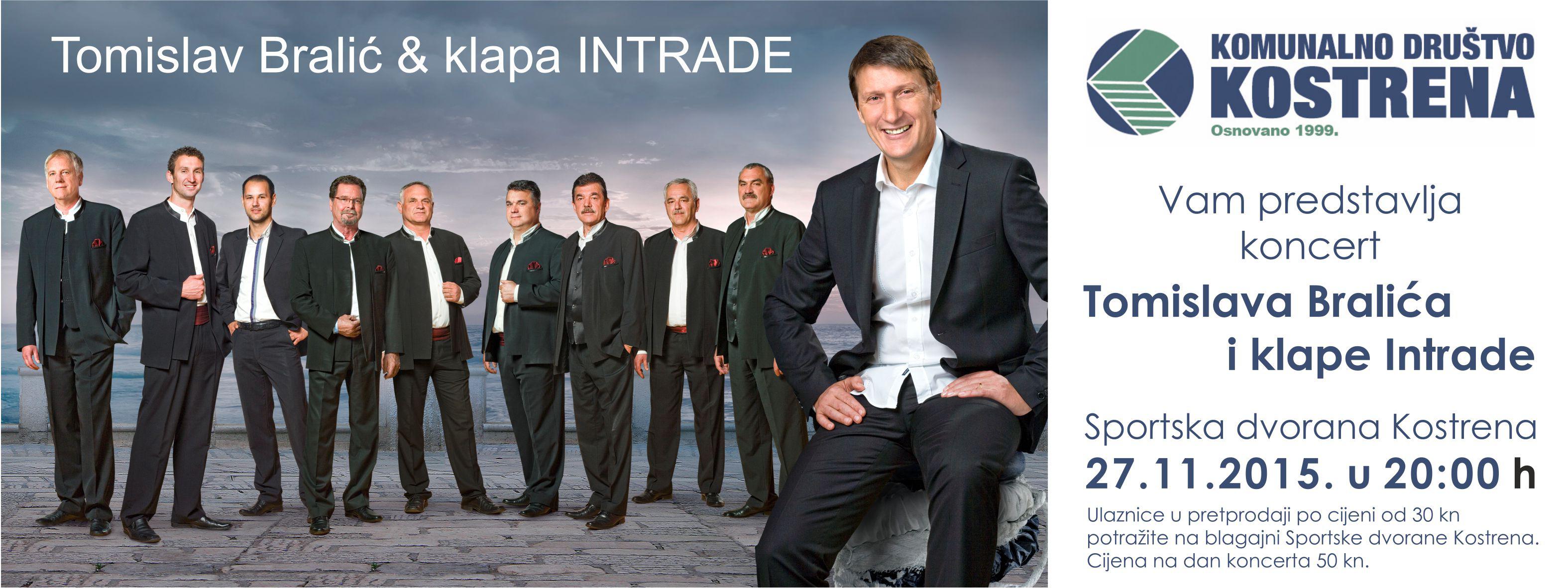 Koncert Tomislava Bralića i klape Intrade