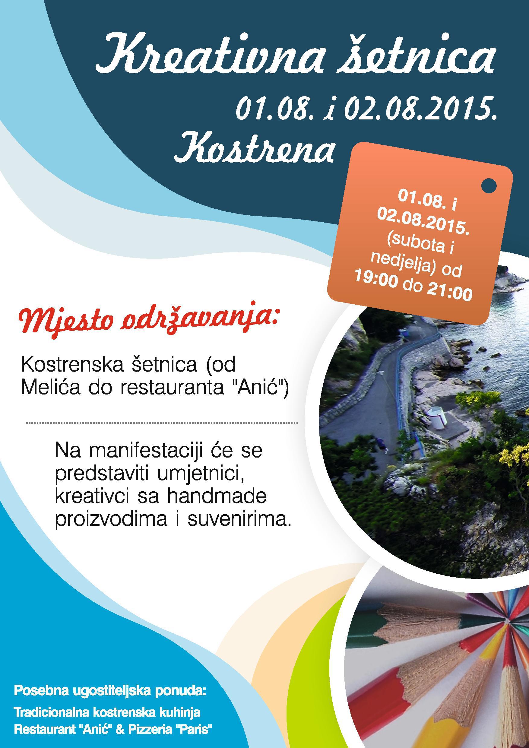 Kreativna šetnica - 1. i 2.8.2015.