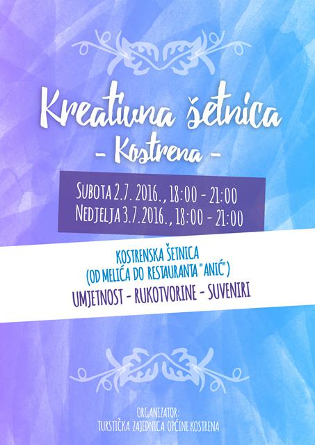 Kreativna šetnica - 2. i 3. srpanj 2016.